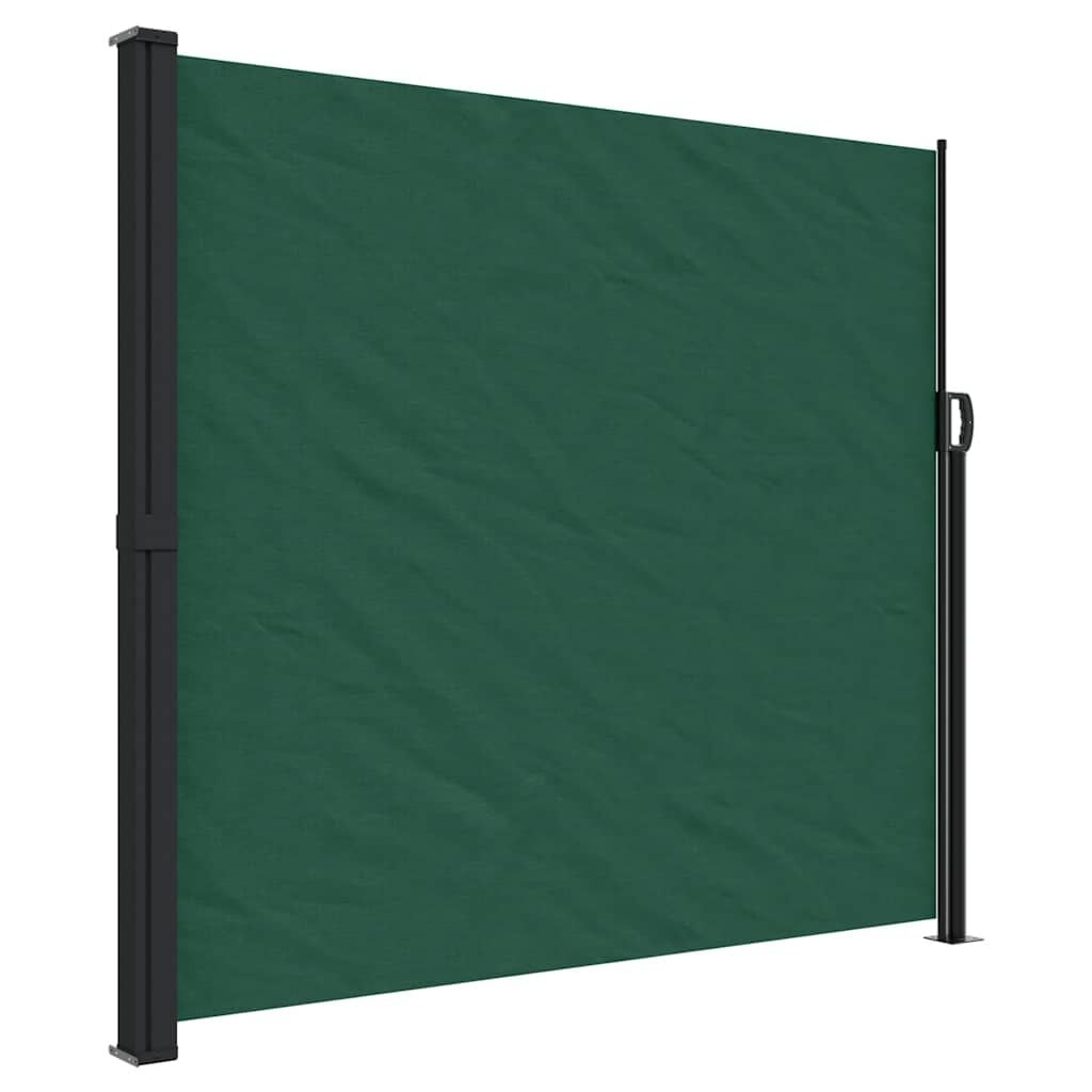 vidaXL Windscherm uittrekbaar 180x300 cm donkergroen