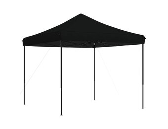 vidaXL Partytent 292 x 292 x 315 cm Zwart Oxford Stof