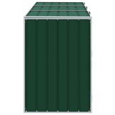 vidaXL Containerberging voor 3 containers 216x81x115 cm staal groen