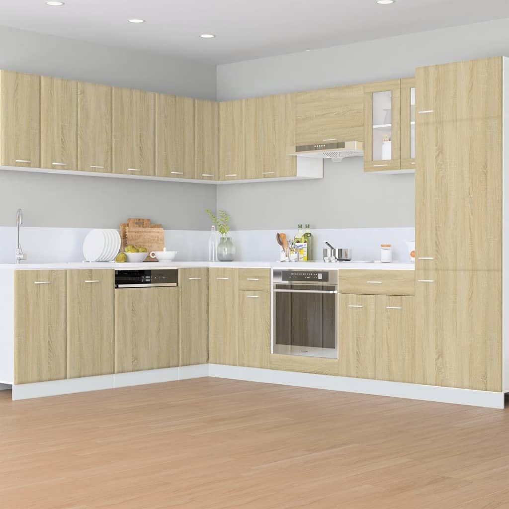 vidaXL Onderkast met lade 60x46x81,5 cm spaanplaat sonoma eikenkleurig