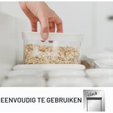 Emsa n11429 Optima 7-delige Droogvoorraaddozenset, rechthoekig