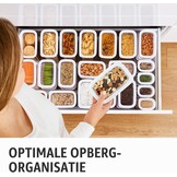 Emsa n11429 Optima 7-delige Droogvoorraaddozenset, rechthoekig