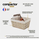 Compactor Opbergmand Beige 38.5 x 28.5 x H.20.5 cm - Maat Niet toepasbaar