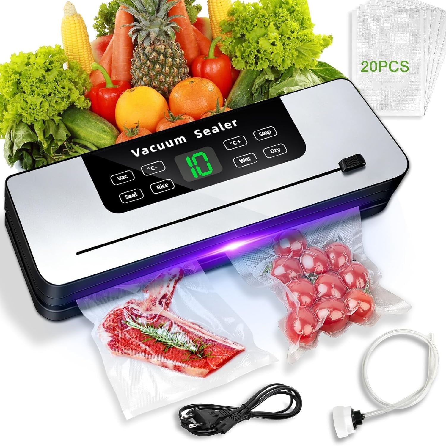 Automatische vacuümsealer voor voedsel