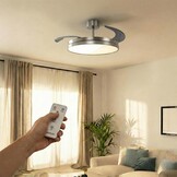 Cecotec EnergySilence Aero 2440 Plafondventilator met Licht en Intrekbare Bladen, 30W, Staal