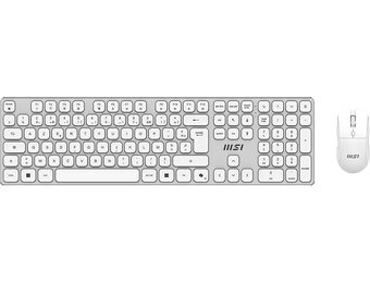 MSI FORGE K210 W Gaming Toetsenbord en Muis Combo - Wit - AZERTY