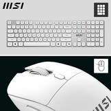 MSI FORGE K210 W Gaming Toetsenbord en Muis Combo - Wit - AZERTY