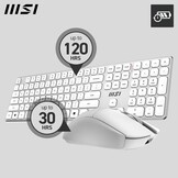 MSI FORGE K210 W Gaming Toetsenbord en Muis Combo - Wit - AZERTY