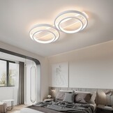 Moderne LED Plafondlamp 48W - Dimbare Ringlamp 86cm met Afstandsbediening & App (34% Korting)