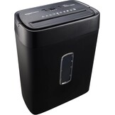 Amazon Basics Papiervernietiger met dwarsdoorsnede voor 12 vellen, voor papier, cd's en creditcards, shredder (nieuw model, zwart)