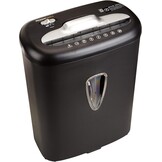 Amazon Basics Papiervernietiger met dwarsdoorsnede voor 12 vellen, voor papier, cd's en creditcards, shredder (nieuw model, zwart)