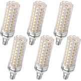 SCNNC E14 maïs LED-gloeilamp 12W, 220-240V, niet dimbaar, 1200LM koel wit 6000K, 10 0W gloeilampen equivalent, E14 LED maïs lamp kroonluchter, bureaulamp, wandlamp, Pack van 6