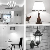 SCNNC E14 maïs LED-gloeilamp 12W, 220-240V, niet dimbaar, 1200LM koel wit 6000K, 10 0W gloeilampen equivalent, E14 LED maïs lamp kroonluchter, bureaulamp, wandlamp, Pack van 6