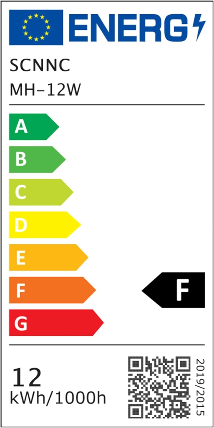 SCNNC E14 maïs LED-gloeilamp 12W, 220-240V, niet dimbaar, 1200LM koel wit 6000K, 10 0W gloeilampen equivalent, E14 LED maïs lamp kroonluchter, bureaulamp, wandlamp, Pack van 6