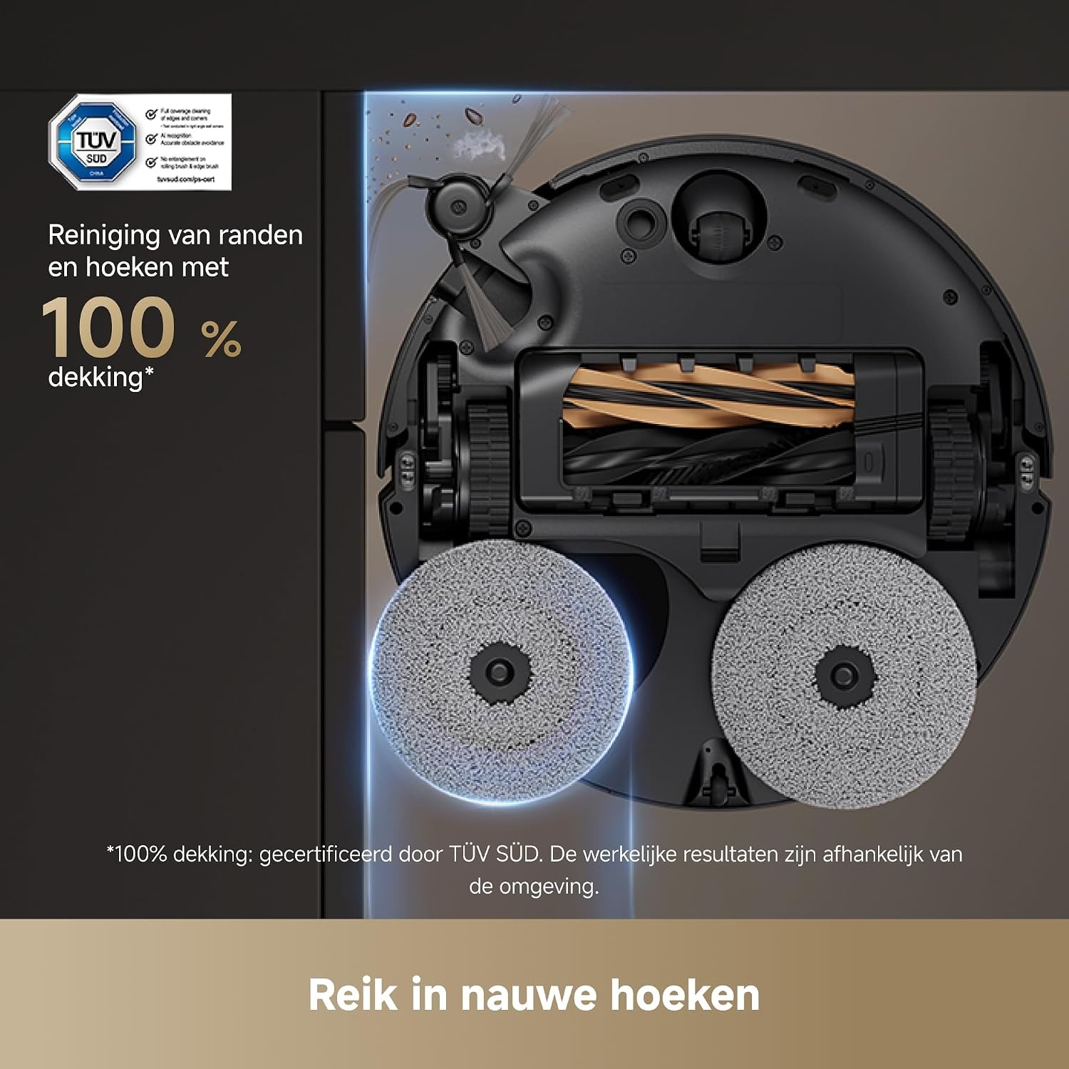 Dreame X50 Master Robotstofzuiger - Zwart - 24,9 cm basisstation