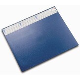 Läufer 44655 Durella DS Bureauonderlegger met transparante pad en kalender, antislip onderlegger, 52 x 65 cm, blauw