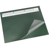 Läufer 44655 Durella DS Bureauonderlegger met transparante pad en kalender, antislip onderlegger, 52 x 65 cm, blauw