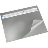 Läufer 44655 Durella DS Bureauonderlegger met transparante pad en kalender, antislip onderlegger, 52 x 65 cm, blauw