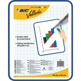 BIC Velleda droog afwasbaar whiteboard (dubbelzijdig, 44 x 55 cm) - Maat 44B x 55H cm
