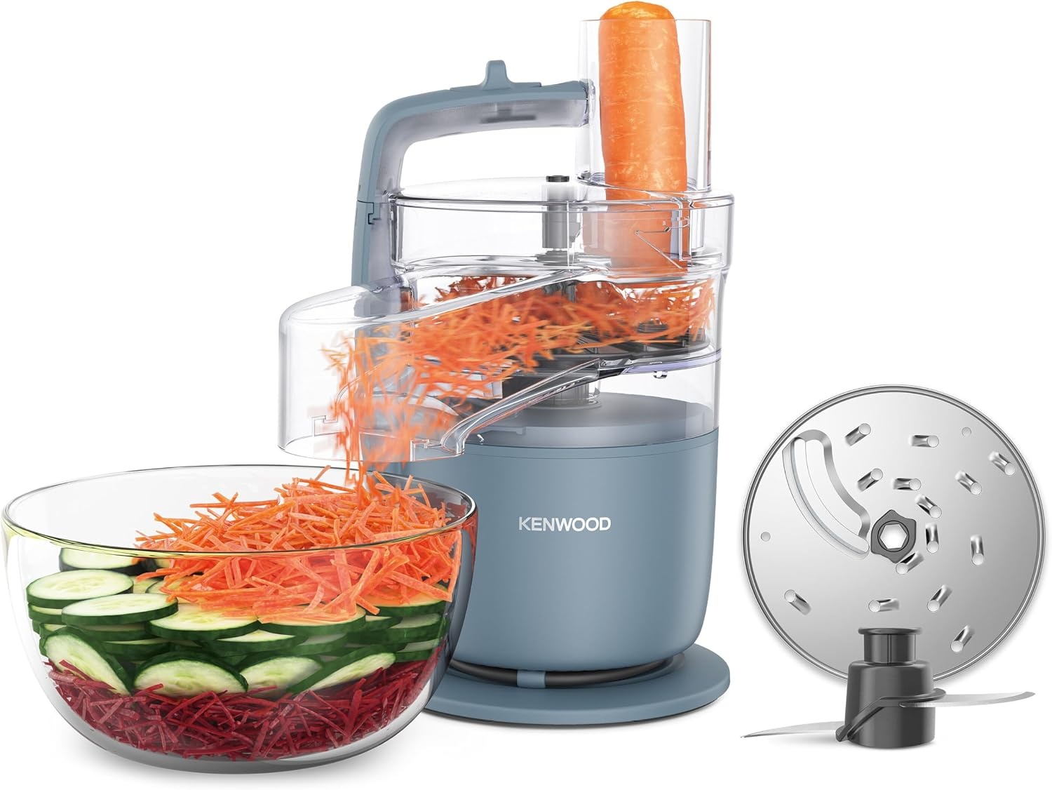 Kenwood MultiPro Go FDP22.130GY Keukenmachine - 1,3 Liter - 650W - Grijs