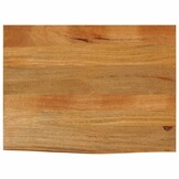vidaXL Tafelblad met natuurlijke rand 80x60x2,5 cm massief mangohout