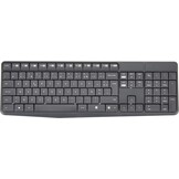 Logitech MK235 Draadloos Toetsenbord- en Muiscombinatie voor Windows, 2,4 GHz Wireless Unifying USB-Ontvanger, 15 FN-Toetsen, Lange Batterijduur, PC, Laptop, Frans AZERTY indeling - Grijs