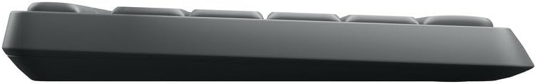 Logitech MK235 Draadloos Toetsenbord- en Muiscombinatie voor Windows, 2,4 GHz Wireless Unifying USB-Ontvanger, 15 FN-Toetsen, Lange Batterijduur, PC, Laptop, Frans AZERTY indeling - Grijs