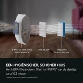 AEG AB61C1 Stofzuiger met Zak, Krachtige 850W Motor, 12m Actieradius, Stil Geluid van 73 dB, Granite Grey