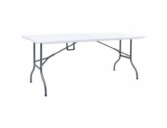 vidaXL Tuintafel inklapbaar 180x72x72 cm HDPE wit