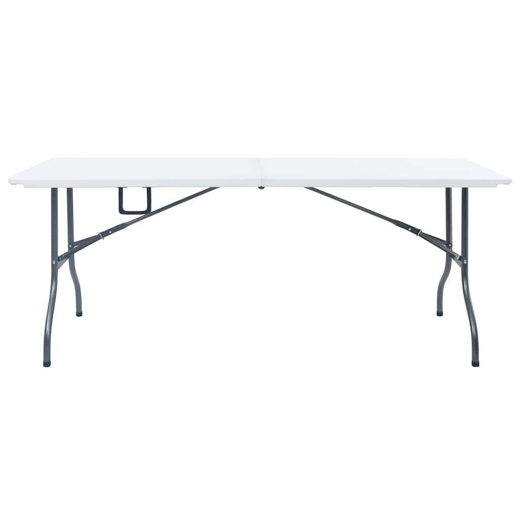 vidaXL Tuintafel inklapbaar 180x72x72 cm HDPE wit
