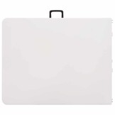 vidaXL Tuintafel inklapbaar 180x72x72 cm HDPE wit