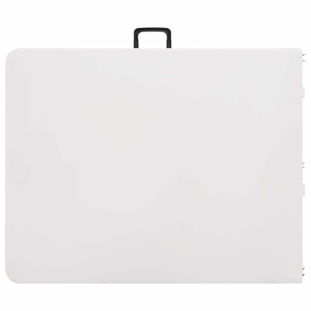 vidaXL Tuintafel inklapbaar 180x72x72 cm HDPE wit