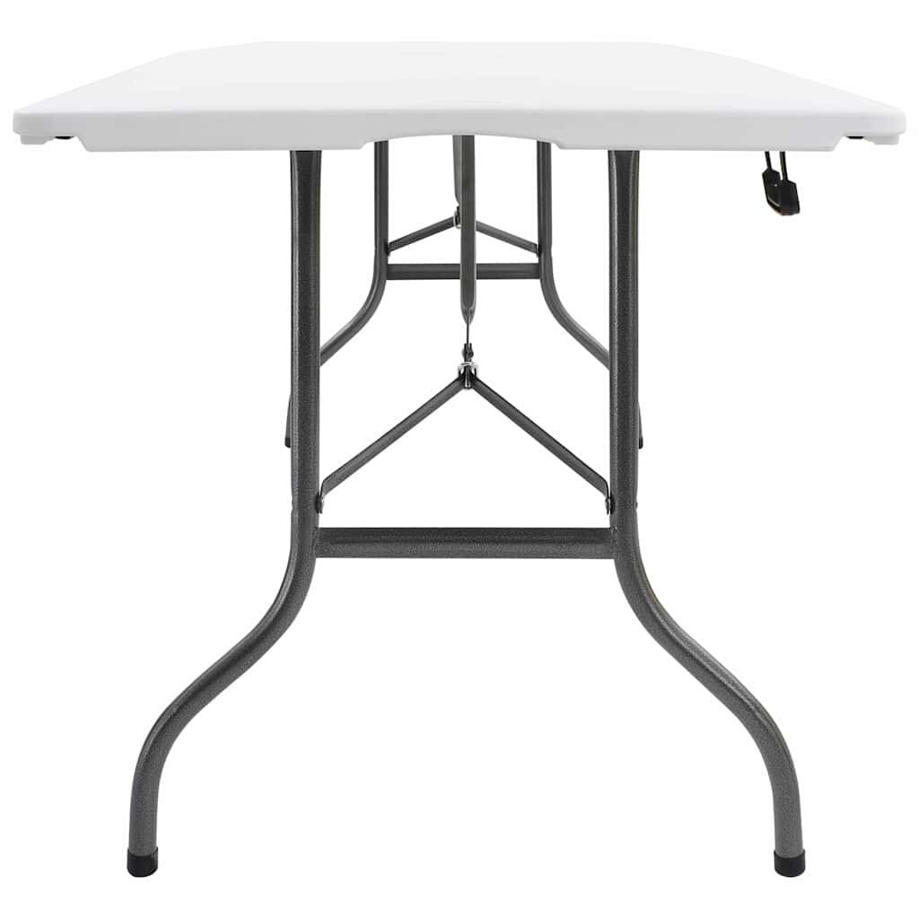 vidaXL Tuintafel inklapbaar 180x72x72 cm HDPE wit