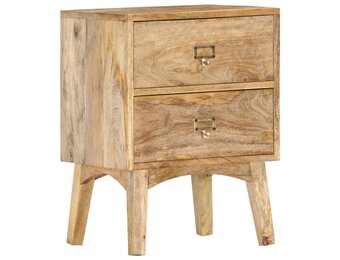 vidaXL Nachtkastje 40x35x55 cm massief mangohout