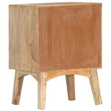 vidaXL Nachtkastje 40x35x55 cm massief mangohout