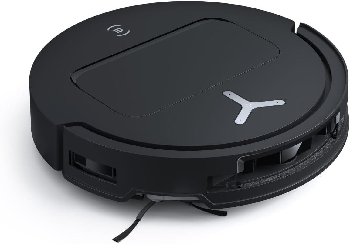 ECOVACS DEEBOT T50 OMNI Gen2-robotstofzuiger en -dweil, 25.000 Pa, ZeroTangle 3.0, AIVI 3D 2.0, alles-in-één OMNI-station, dweil voor 75°C-water, ultradun - 81 mm, Zwart