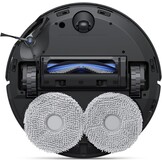 ECOVACS DEEBOT T50 OMNI Gen2-robotstofzuiger en -dweil, 25.000 Pa, ZeroTangle 3.0, AIVI 3D 2.0, alles-in-één OMNI-station, dweil voor 75°C-water, ultradun - 81 mm, Zwart