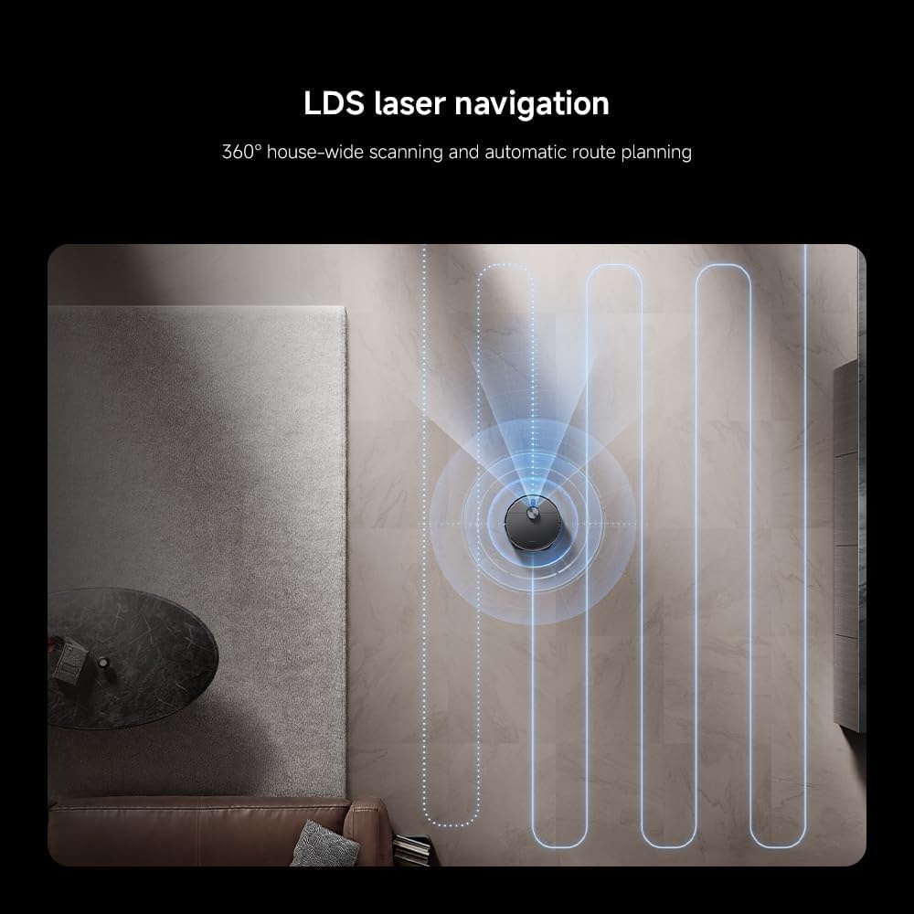 Xiaomi Robot Vacuum X20 Max Zwarte Robotstofzuiger met Dweilfunctie