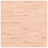 vidaXL Tafelblad vierkant 80x80x2,5 cm massief beukenhout