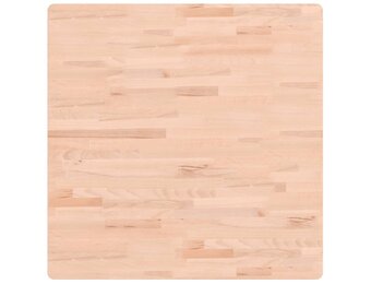 vidaXL Tafelblad vierkant 80x80x2,5 cm massief beukenhout