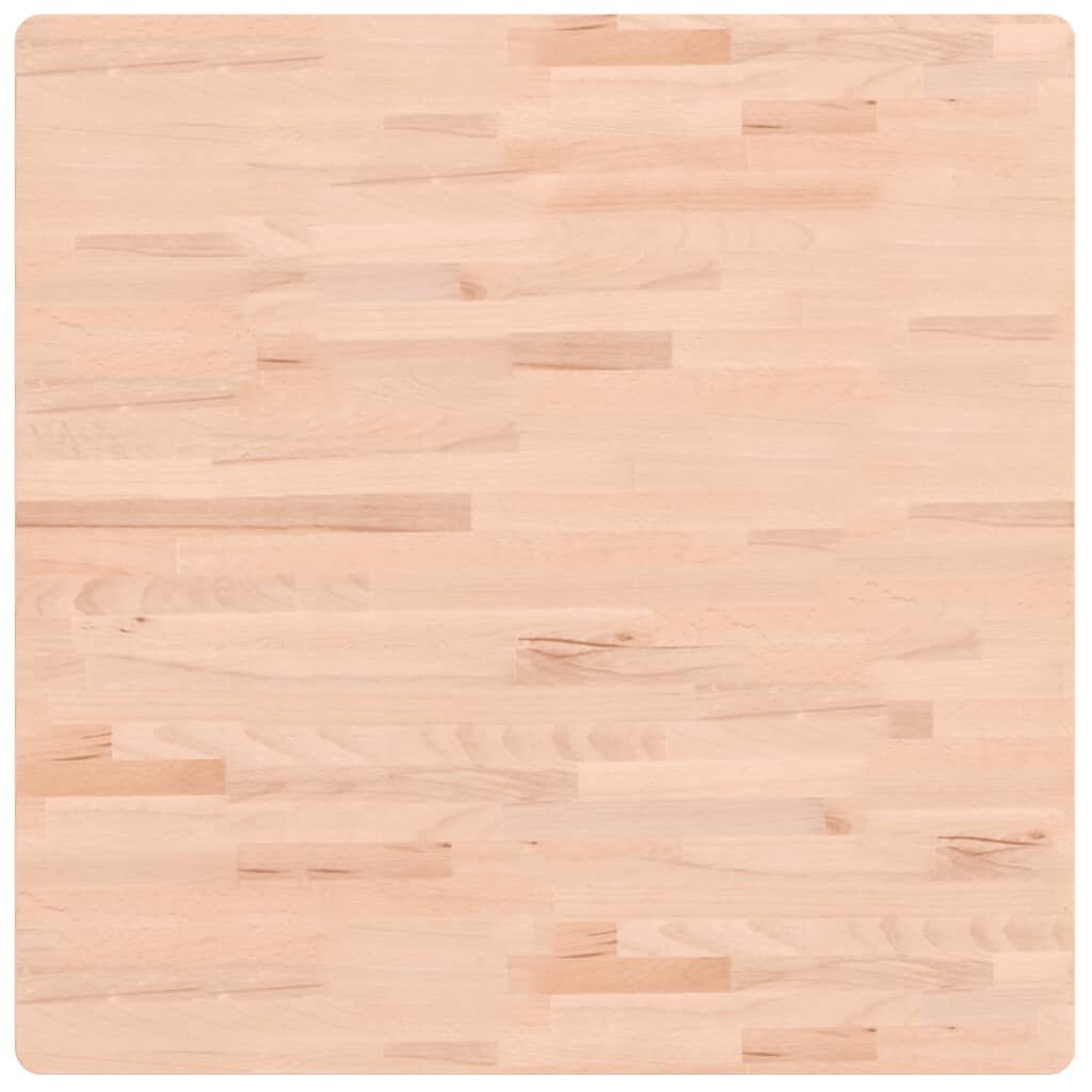 vidaXL Tafelblad vierkant 80x80x2,5 cm massief beukenhout