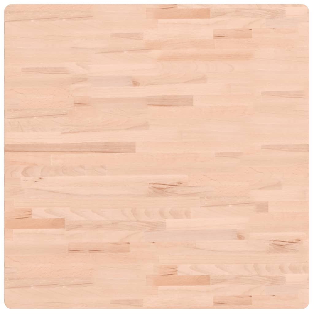vidaXL Tafelblad vierkant 80x80x2,5 cm massief beukenhout