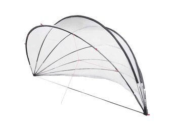 vidaXL Pooldome 592 x 590 x 275 cm PVC Doorzichtig