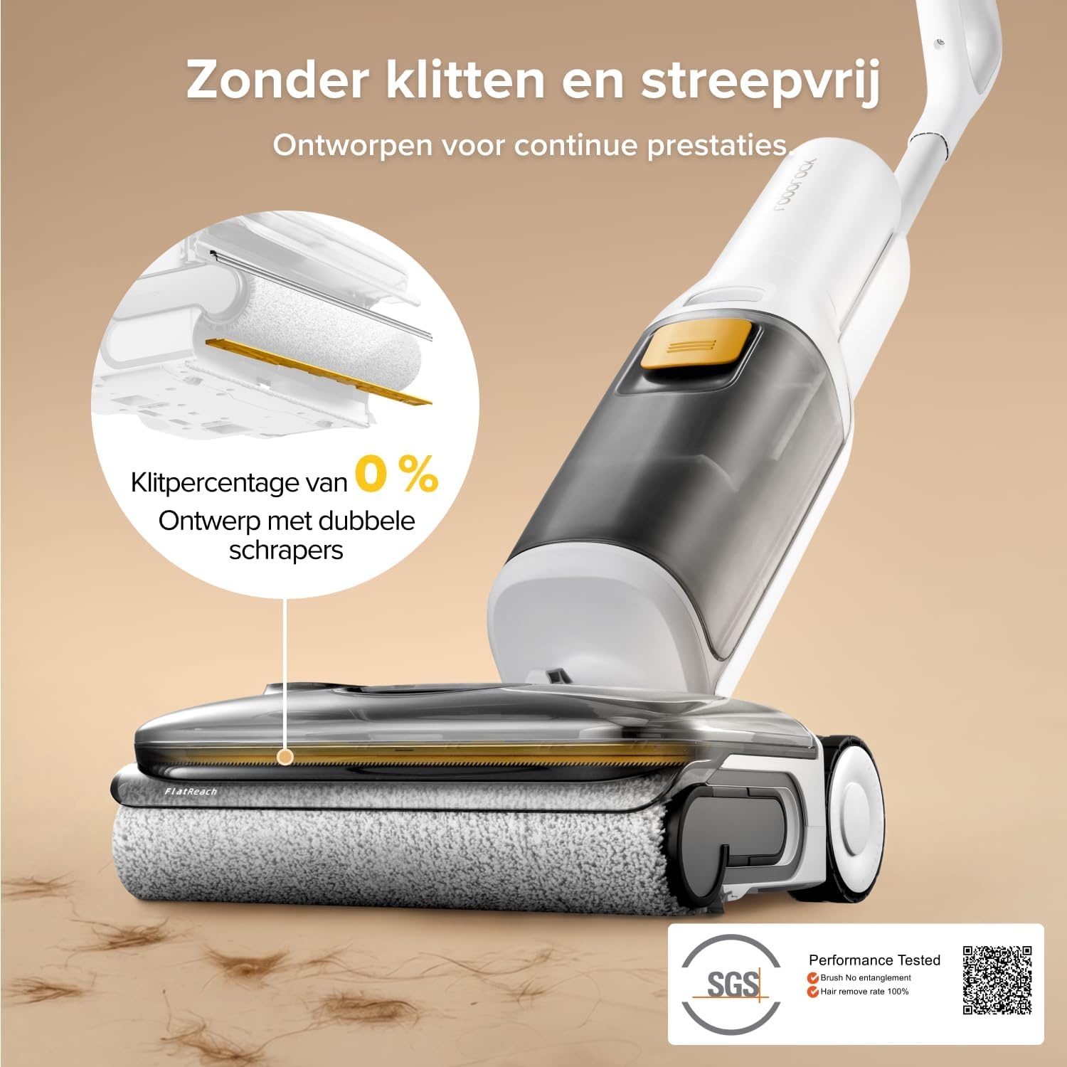 roborock F25 GT Gen 2 Draadloze Nat- en Droogstofzuiger, 20000 Pa