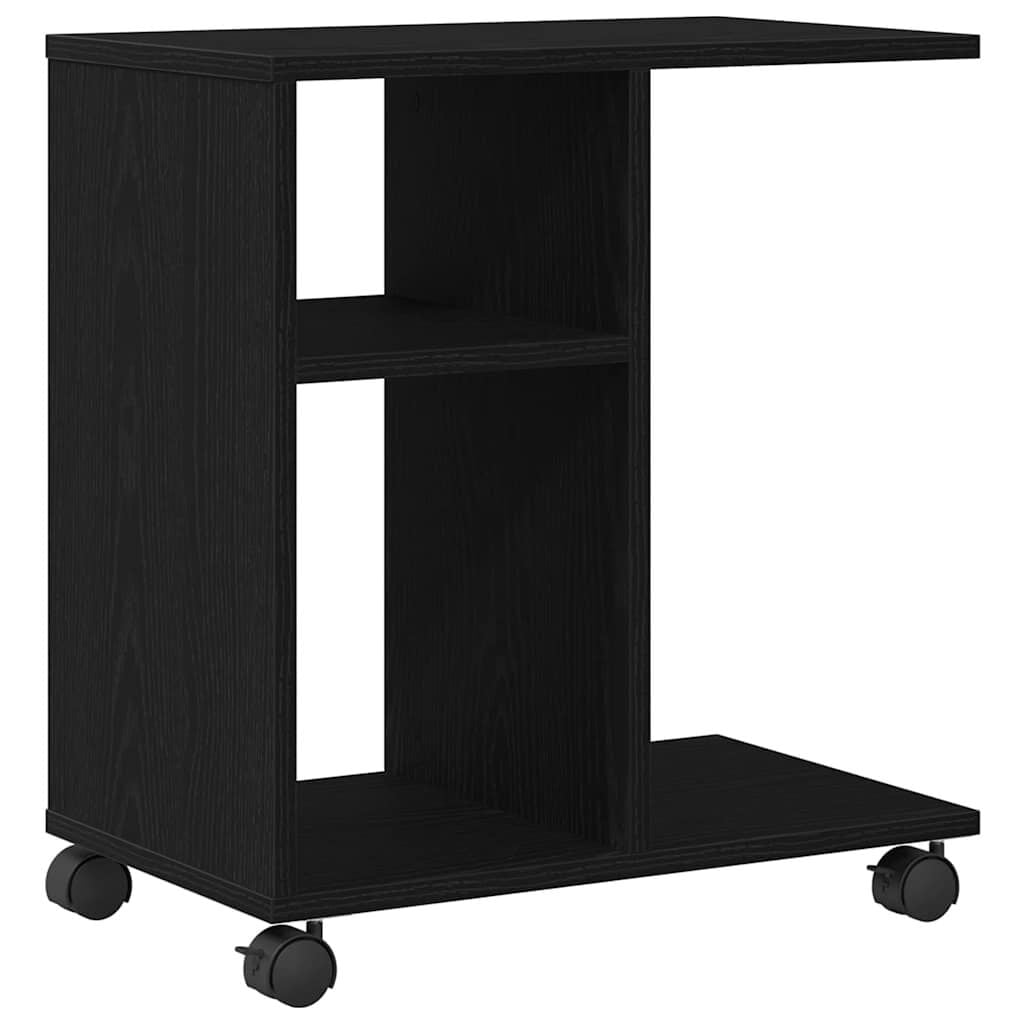 vidaXL Bijzettafel Zwart eiken 50 x 30 x 55 cm Bewerkt hout