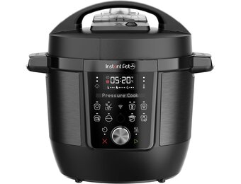 Instant Pot Plus 9-in-1 multikoker 5,7 l – geborsteld roestvrij staal, snelkookpan, spaarpan, rijstkoker, sauteermachine, yoghurtmaker, voedselwarmer, stoompan, vacuümkoker, sterilisator