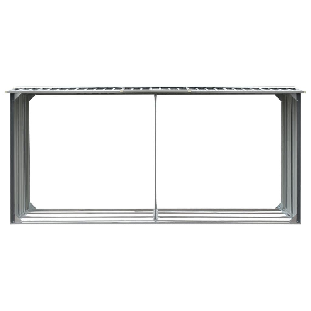 Haardhoutschuur 330cm Staal Grijs - 34% Korting