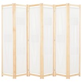 Kamerscherm met 6 panelen - Crème, 240x170 cm (34% korting!)