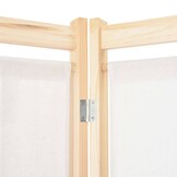 Kamerscherm met 6 panelen - Crème, 240x170 cm (34% korting!)
