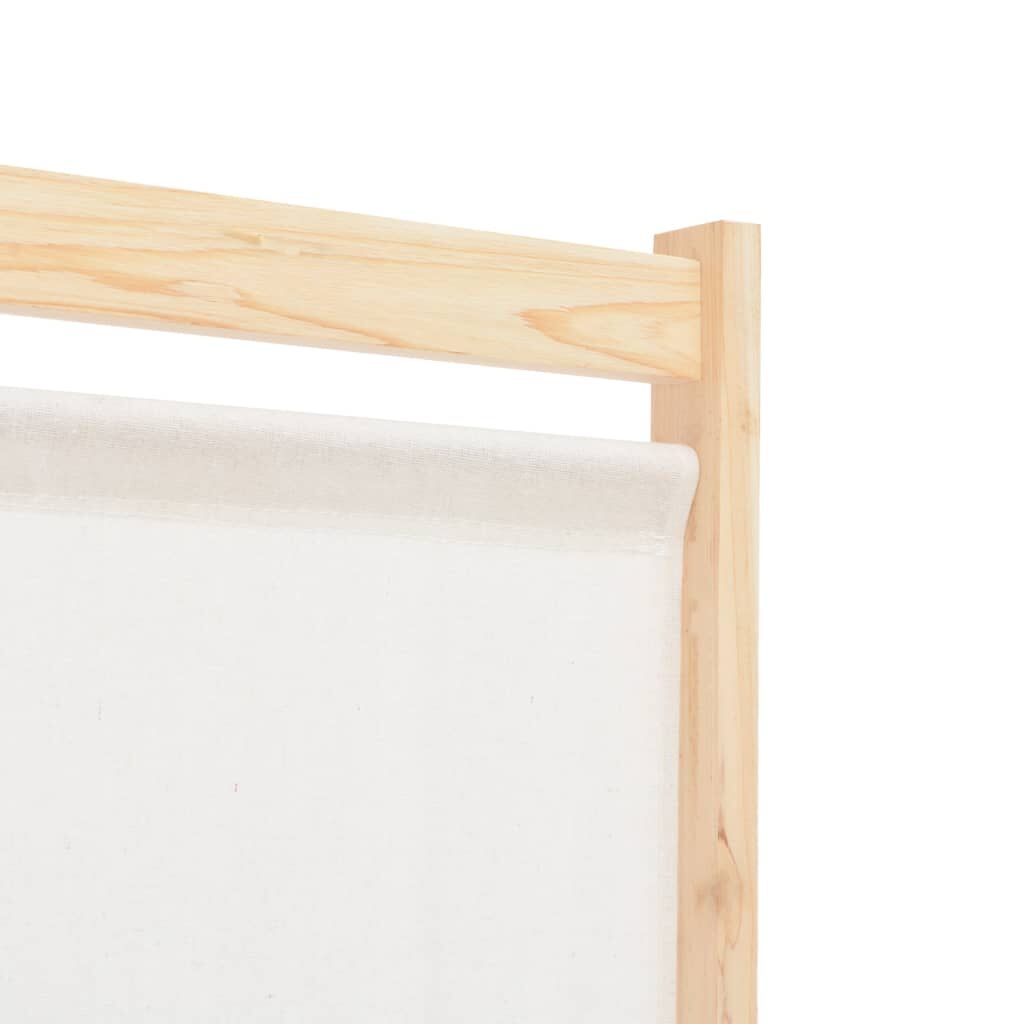 Kamerscherm met 6 panelen - Crème, 240x170 cm (34% korting!)